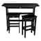 Highwood Usa Lehigh 3pc Bar Height Outdoor Patio Furniture Balcony Set AD-KITBALC2-BKE - alternate 1